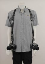 Foto de Vakman Lederen Harnas Fotocamera Heavy Duty Zwart