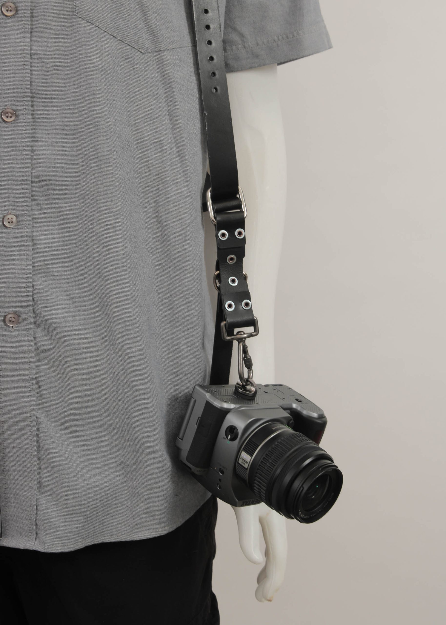 Foto de Vakman Lederen Harnas Fotocamera Heavy Duty Zwart - Image 3