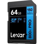 Lexar Lexar SDXC 800X Pro Blue Series 64GB UHS-1 V30 - Read 150...