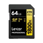 Lexar Lexar Professional SDXC 64GB BL 1800X UHS-II V60 Gold