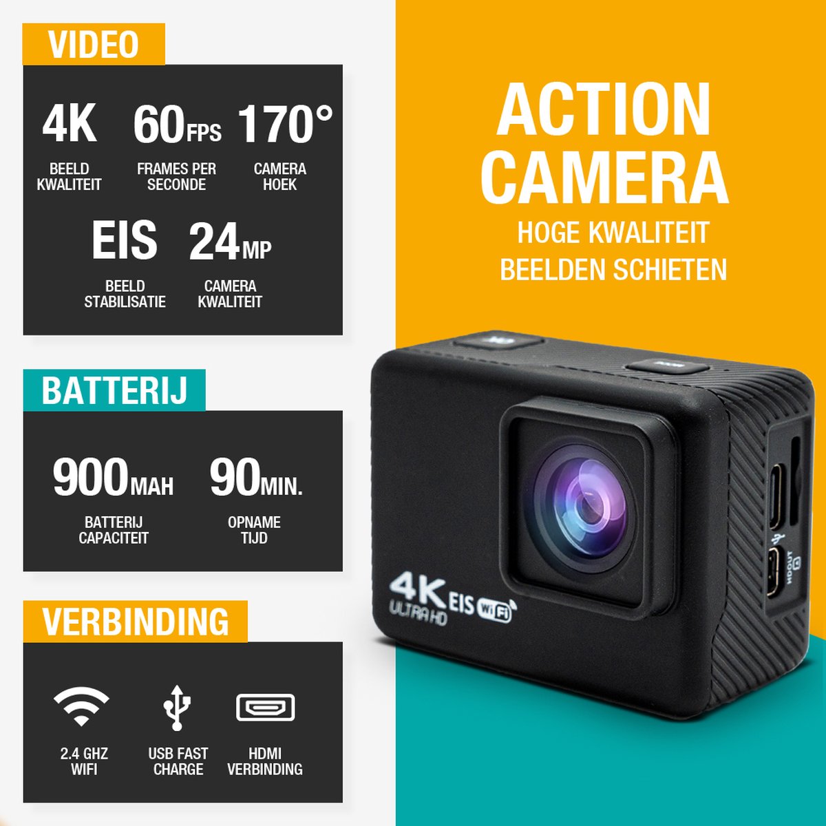 Pora&Co Pora&Co Action Cam 4K - Image 2