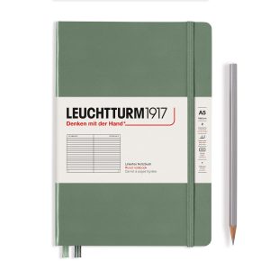 Leuchtturm Leuchtturm Olive, Medium (A5), 251 p., ruled