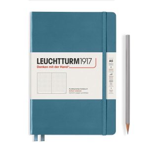 Leuchtturm Leuchtturm Stone Blue, Medium (A5), 251 p., dotted