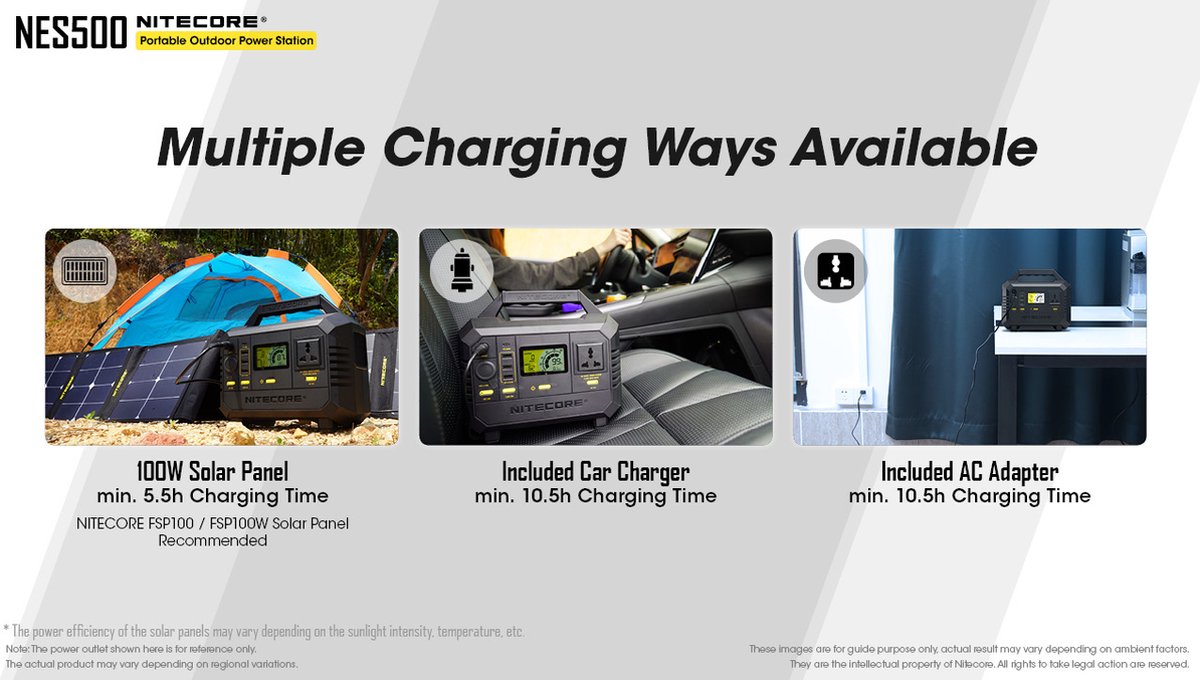 Nitecore Nitecore NES500 Portable Outdoor Power Station - Image 3