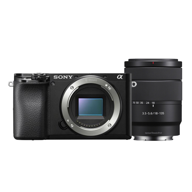 Sony Sony Alpha A6100 systeemcamera Zwart + 18-135mm f/3.5-5.6