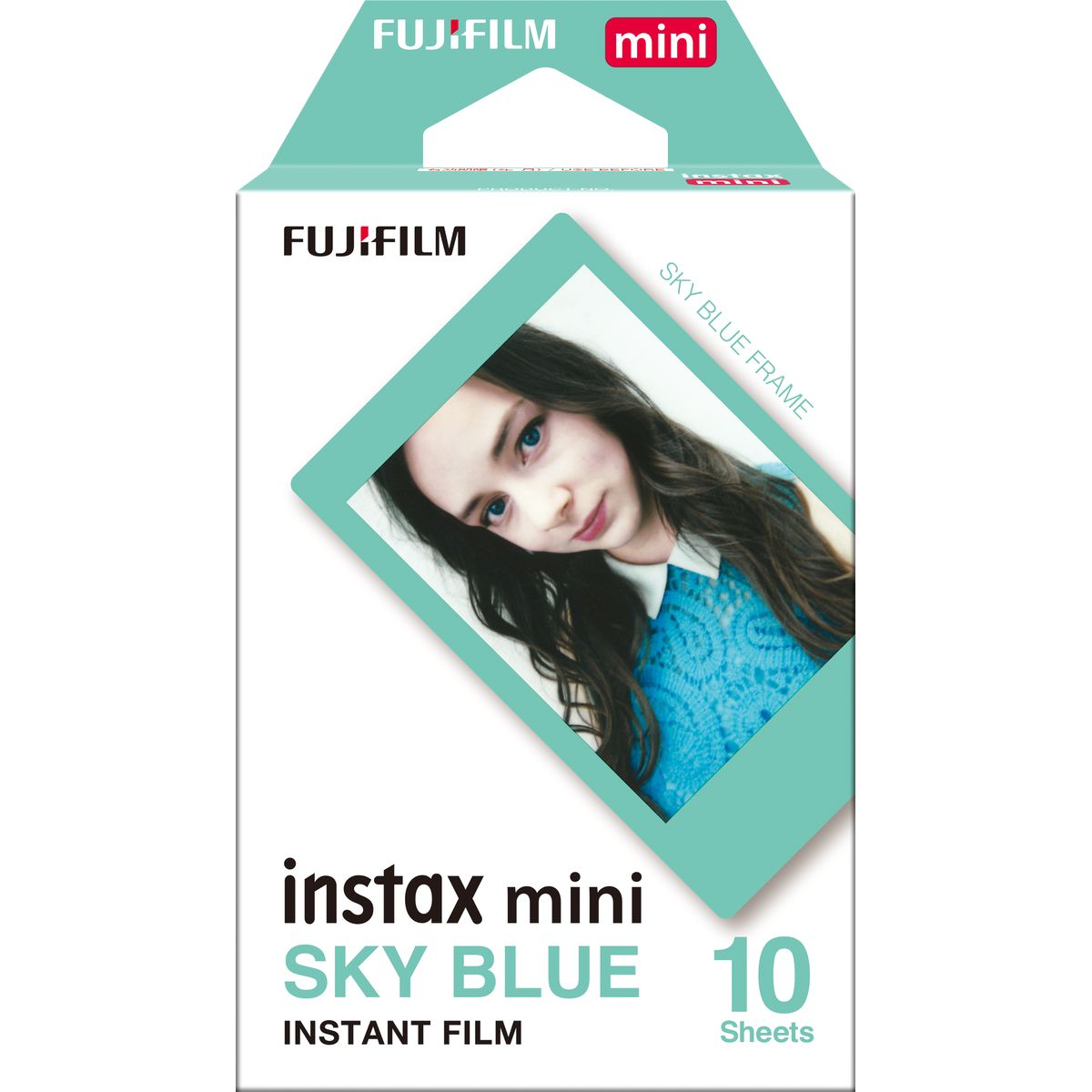Fuji Fujifilm instax mini film blauw frame