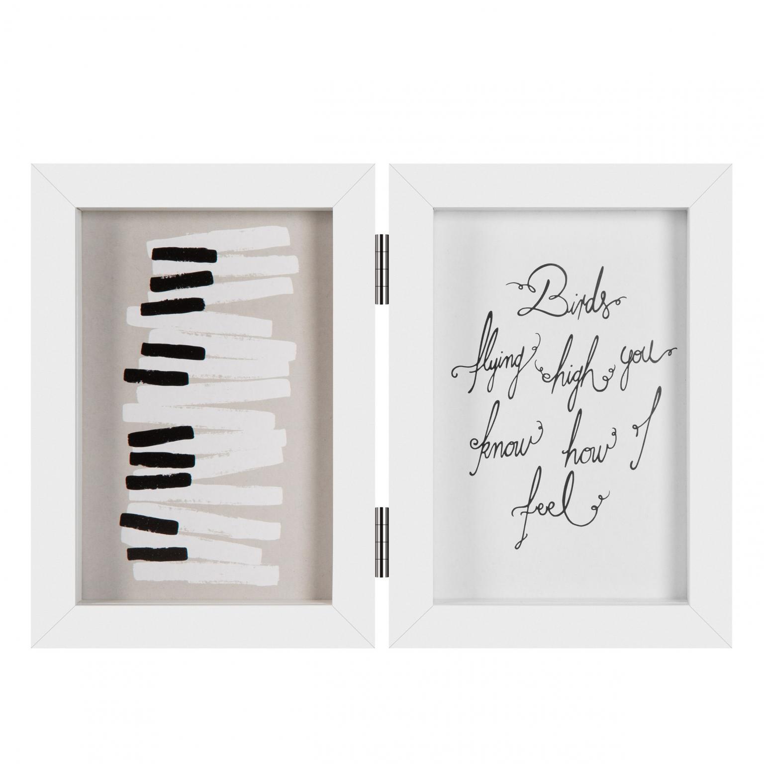 Henzo Henzo Piano Photoframe 2x 10X15 Wit - Image 2