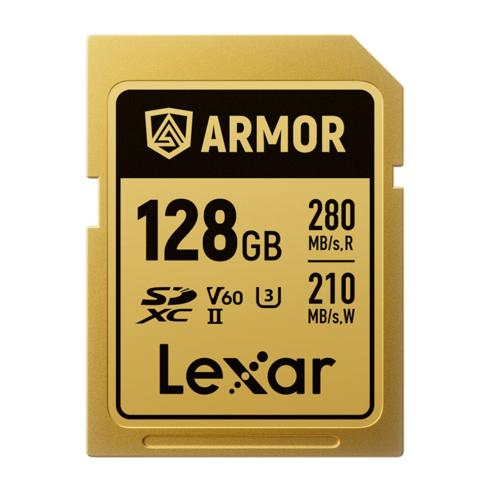 Lexar Lexar SDXC Pro Gold Series Armor UHS-II 128GB V60 IP68 R280/W210