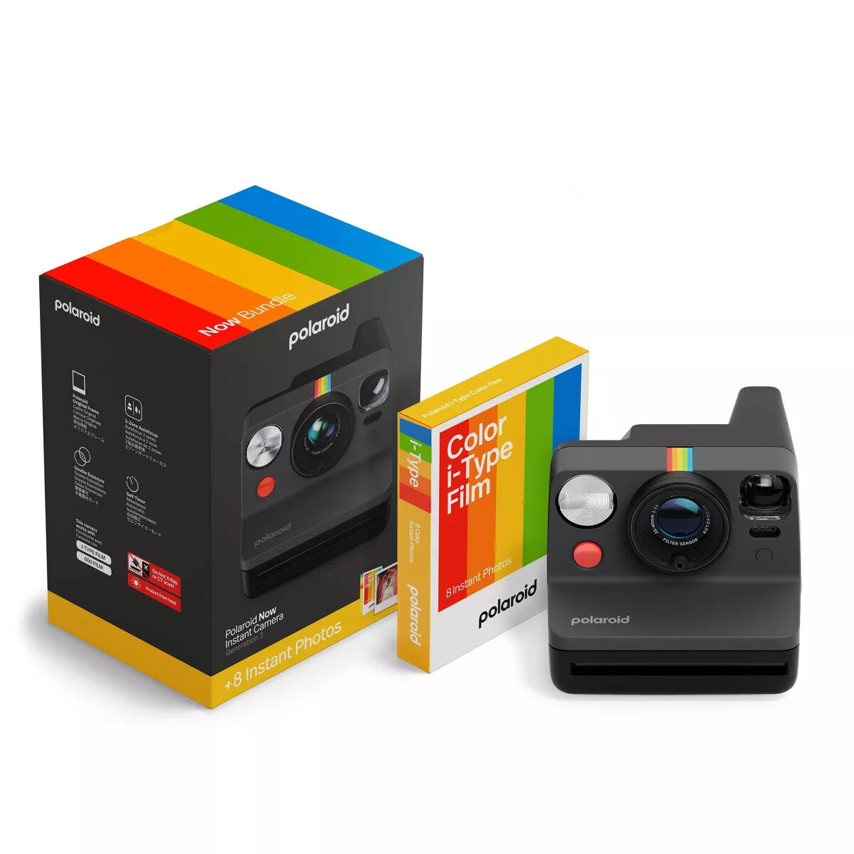 Polaroid Polaroid Now Gen 3 Black + Colour Film Bundle (8 Photos)