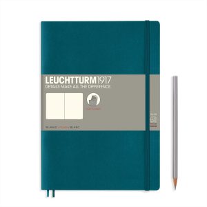 Leuchtturm Leuchtturm Pacific Green, Softcover, Composition (B5), 123 p., plain
