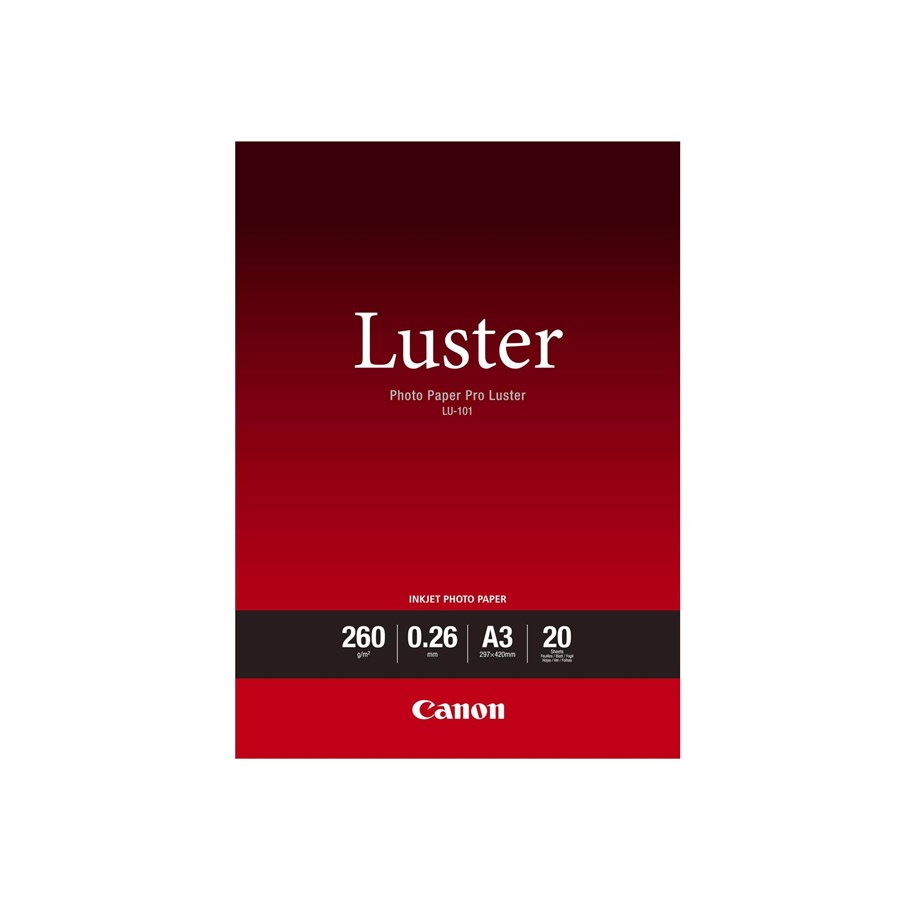 Canon Canon LU-101 A 3+ Photo Papier Pro Luster 260 g, 20 vel