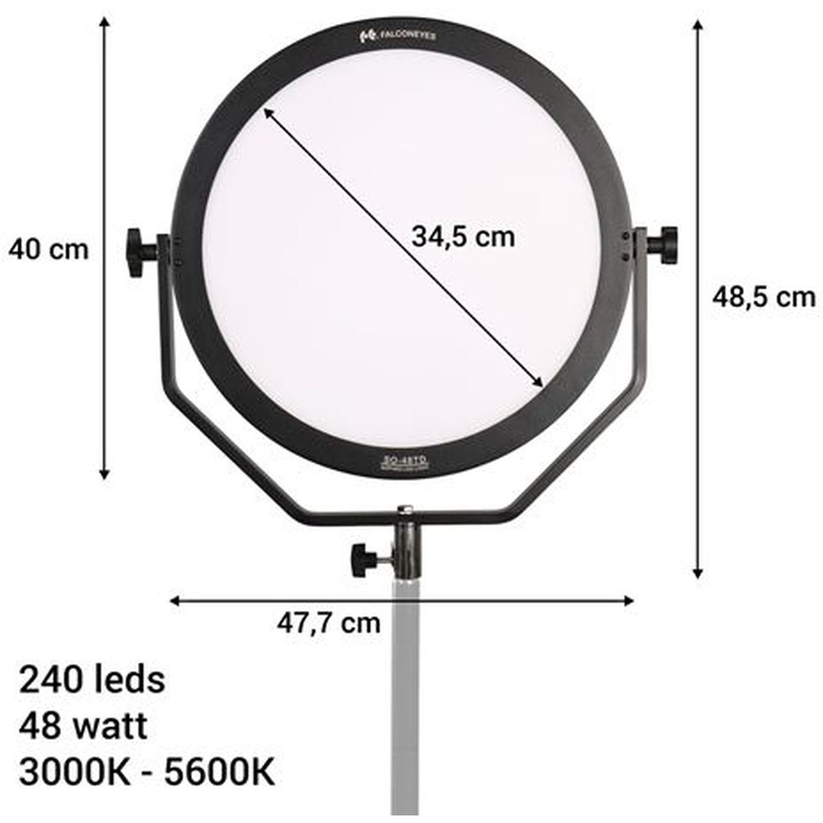 Falcon Eyes Falcon Eyes Bi-Color LED Lamp Sophiez SO-48TD op 230V