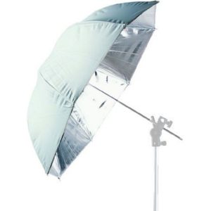 Falcon Eyes Falcon Eyes Jumbo Flitsparaplu UR-T86S Zilver/Wit 216 cm