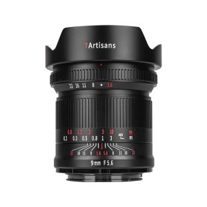 7Artisans 7Artisans 9mm f/5.6, Canon R MILC Ultra-groothoeklens Zwart