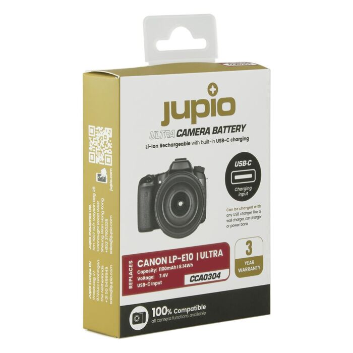 Jupio Jupio-LP-E10 *ULTRA C* (USB-C input) 1100mAh - Image 2