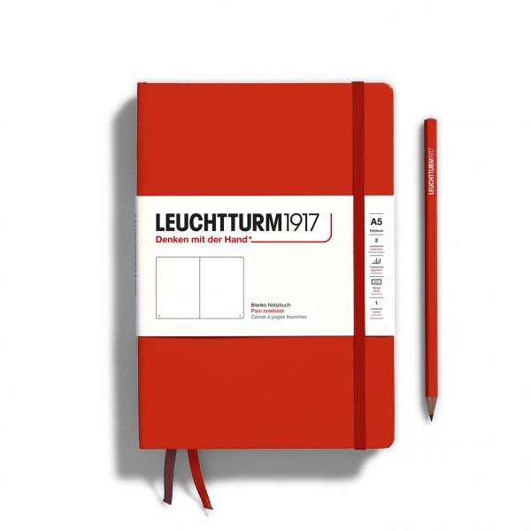 Leuchtturm Leuchtturm Fox Red, Medium (A5), 251 p., plain
