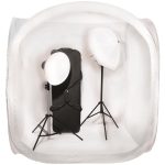 Dörr Dorr Collap. PhotoBox 150x150 cm WH w/ 4 colored backgrounds