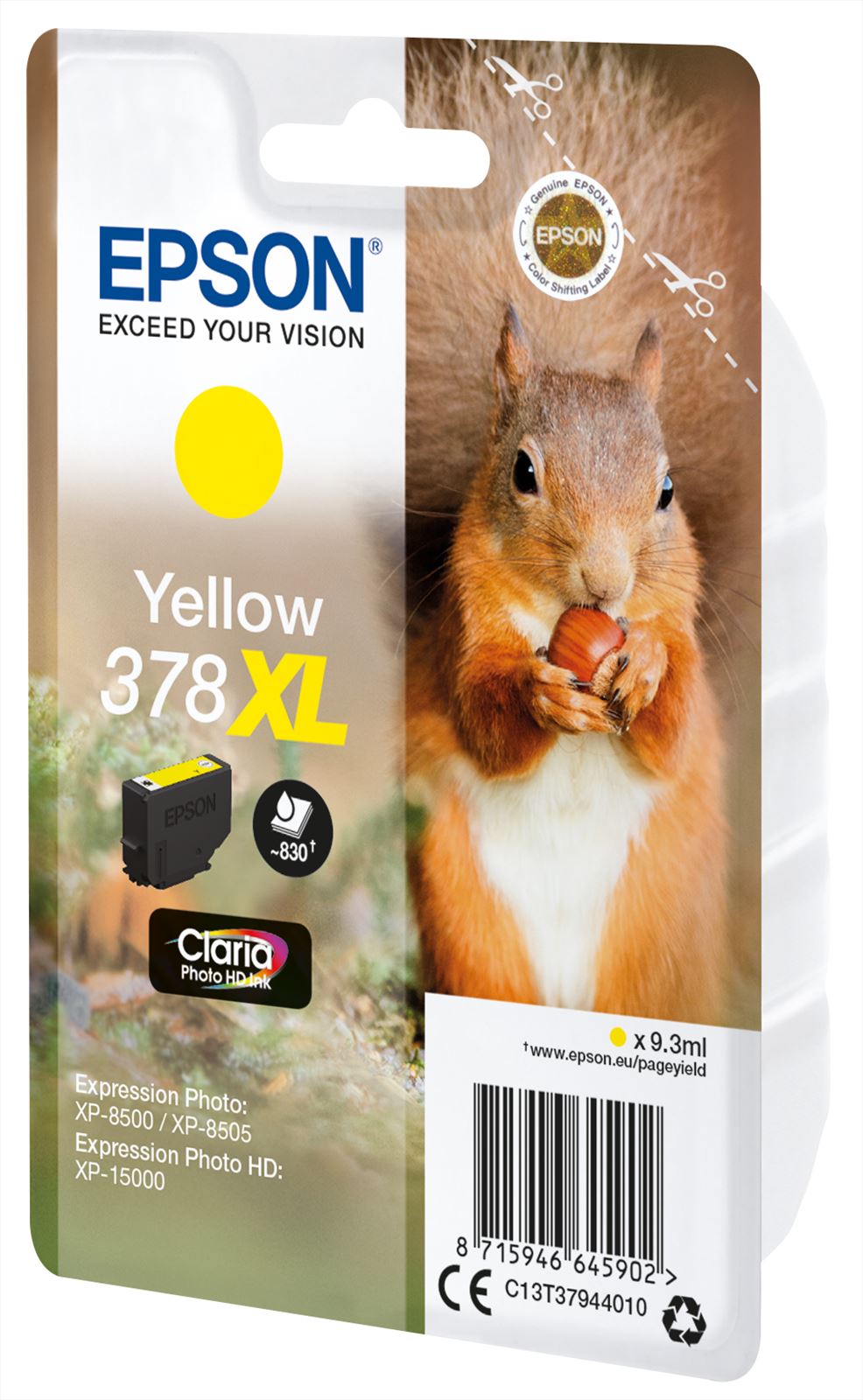 Epson Epson Yellow 378XL Eekhoorn Clara Photo HD Ink - Image 2