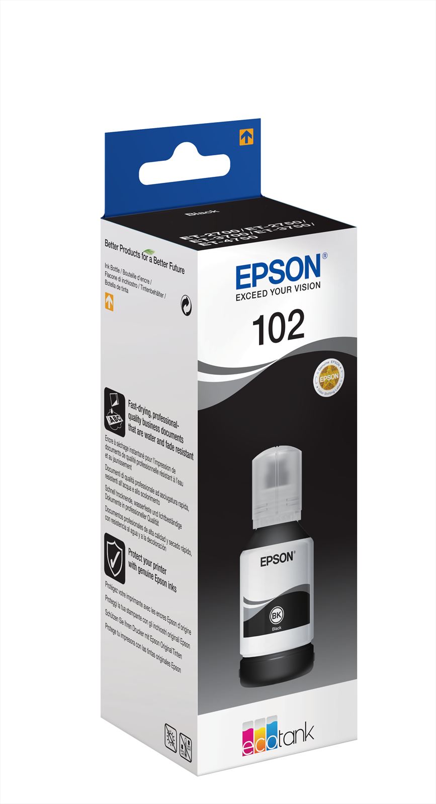 Epson Epson EcoTank zwart T 102 127 ml T 03R1 - Image 2