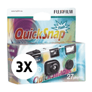 Fuji Fujifilm Quicksnap Flash 27 3pak