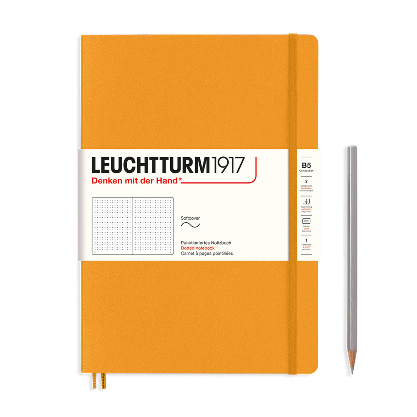 Leuchtturm Leuchtturm Rising Sun, Softcover, Composition (B5), 123 p., dotted