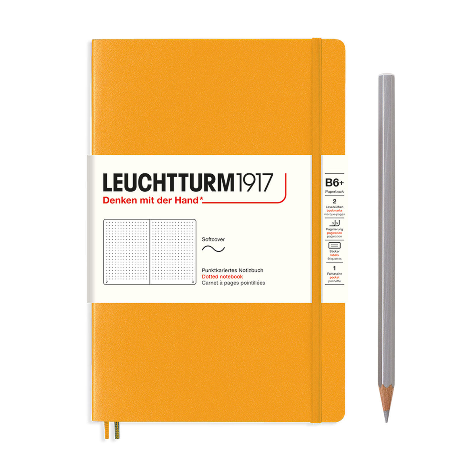 Leuchtturm Leuchtturm Rising Sun, Softcover, Paperback (B6+), 123 p., dotted