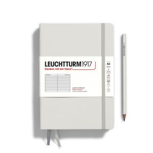 Leuchtturm Leuchtturm Light Grey, Medium (A5), 251 p., ruled