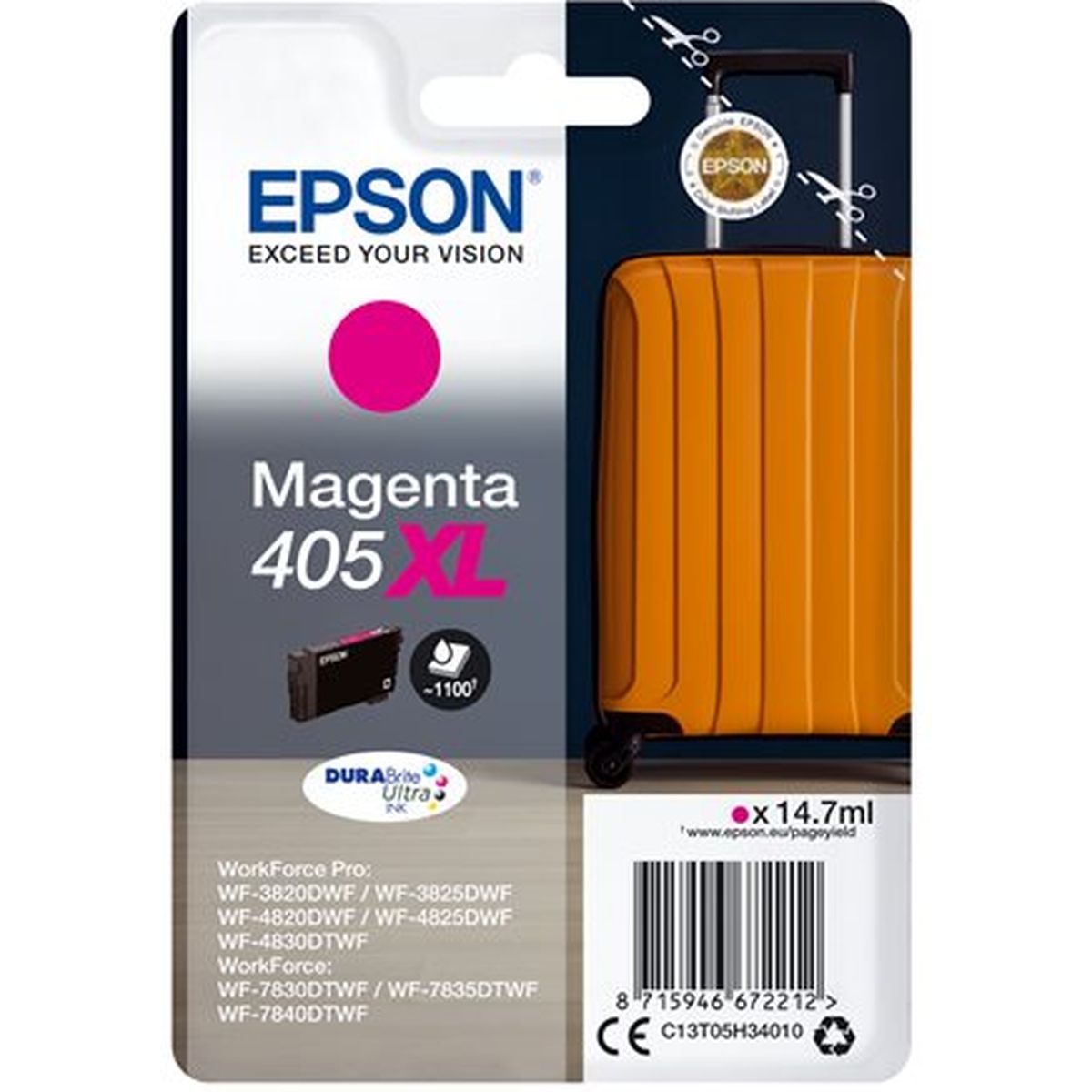 Epson Epson Singlepack Magenta 405XL DURABrite - Image 3