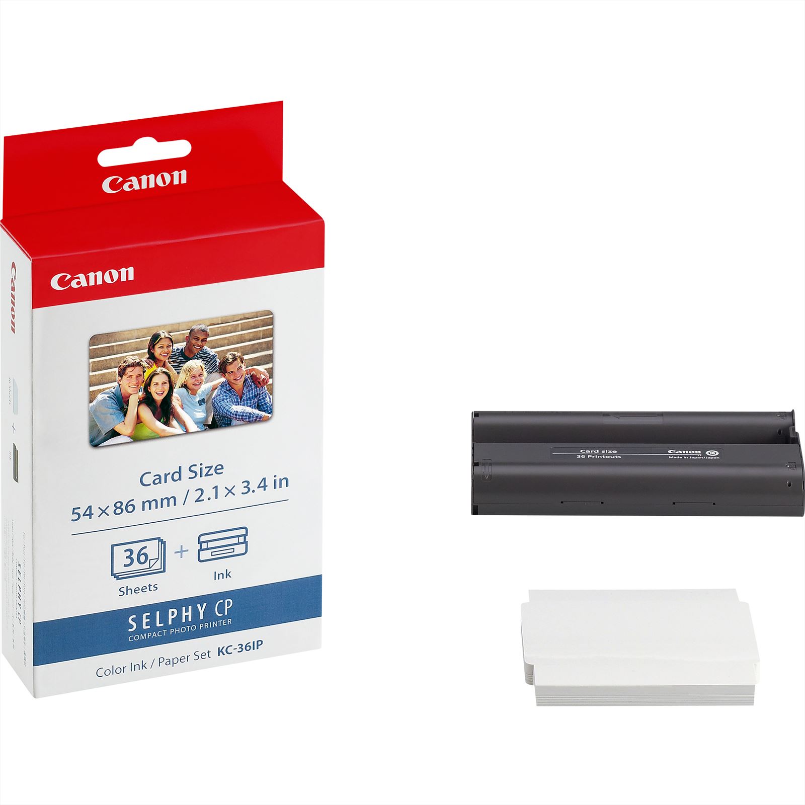 Canon Canon KC-36IP Creditcard-size 54x86mm Inkt/Papier-set