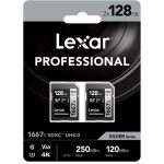 Lexar Lexar Pro SDXC 1667X 128GB Global 2 Pack