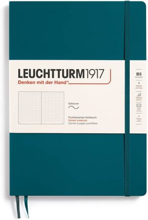 Leuchtturm Leuchtturm Pacific Green, Softcover, Composition (B5), 123 p., dotted