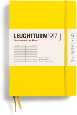 Leuchtturm Leuchtturm Lemon, Medium (A5), 251 p., ruled