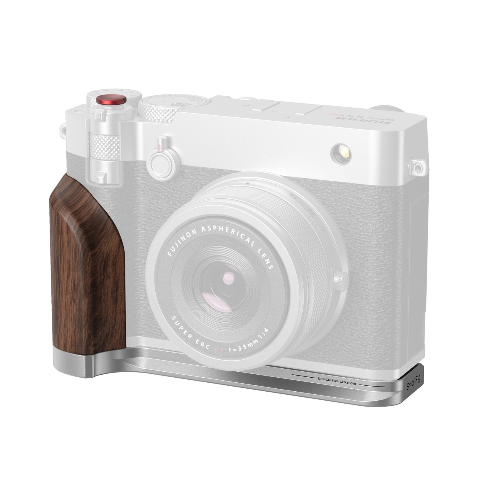 SmallRig Smallrig 5265 L-Shape Mount Plate w/ Wooden Handle For Fujifilm GFX100RF