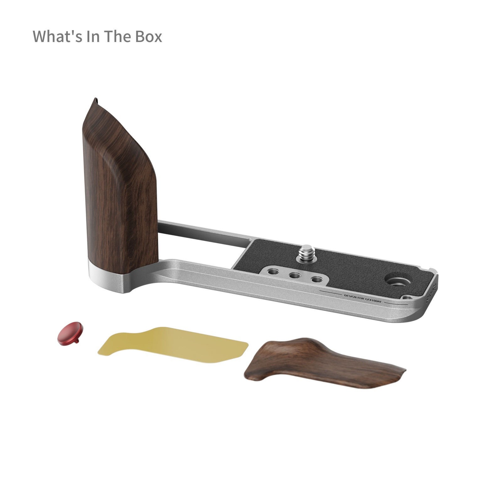 SmallRig Smallrig 5265 L-Shape Mount Plate w/ Wooden Handle For Fujifilm GFX100RF - Image 2