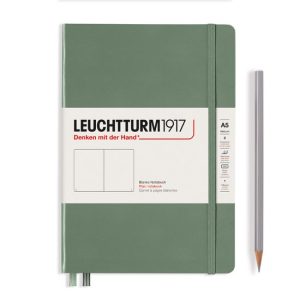 Leuchtturm Leuchtturm Olive, Medium (A5), 251 p., plain