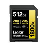 Lexar Lexar SDXC Professional  512GB BL 1800x UHS-II V60 gold