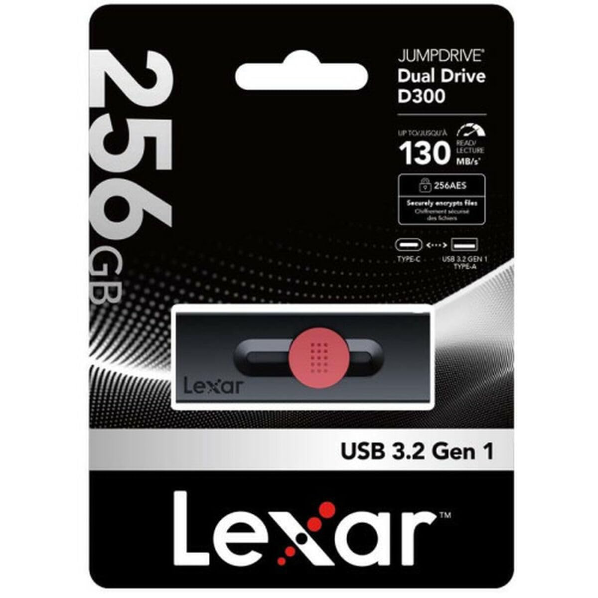 Lexar Lexar JumpDrive D300 OTG 256GB Dual Type C And Type A USB - Image 2