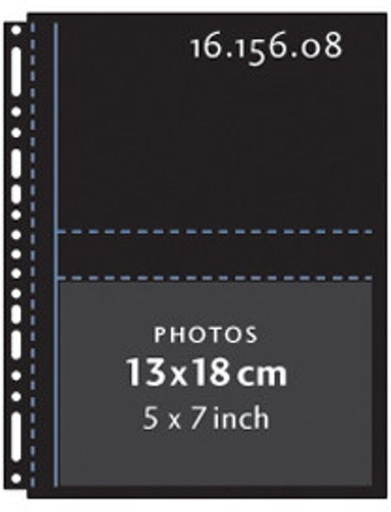 Henzo Henzo 10 Fototassen 13x18 zwart 230x297