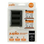 Jupio Jupio Value Pack: 2x Battery DJI Osmo Action AB1 1220mAh + Compact USB Triple Charger