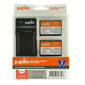Jupio Jupio Value Pack: 2x Battery LP-E10 + USB Single Charger