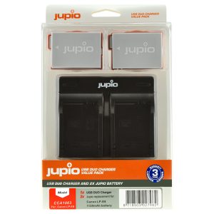 Jupio Jupio Value Pack: 2x Battery LP-E8 1120mAh + USB Dual Charger