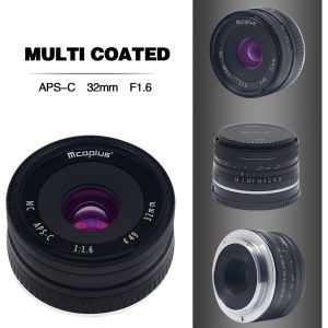 McoPlus McoPlus MCO32mm F/1.6 Sony Zwart