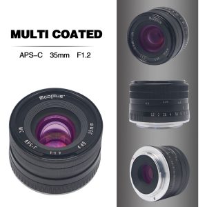 McoPlus McoPlus MCO35mm F/1.2 Sony Zwart