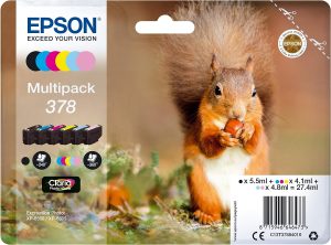 Epson Epson 378 6-Multipack Clara Photo HK Eekhoorn T37884010