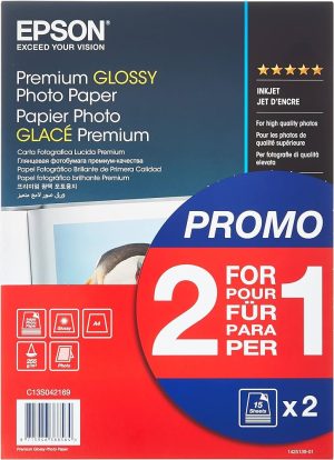 Epson Epson Premium Glans  Photo Paper A 4, 2x 15 Bl., 255 g   S 042169