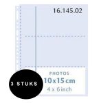 Henzo Henzo 10Fototassen  10x15 wit 230x297 3 stuks