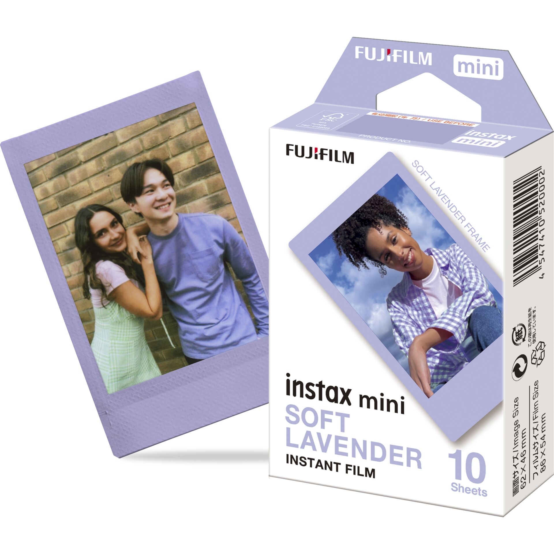 Fuji Fujifilm Instax Mini Film Soft Lavender 1x10 - Image 2