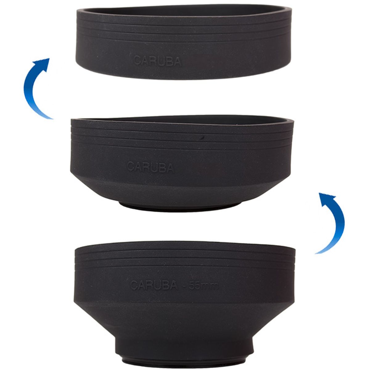 Caruba Caruba Rubber Lens Hood 3IN1 72mm - Image 3