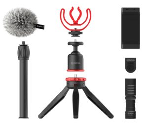 Boya Boya Vlogging kit with BY-MM1 and smartphone holder