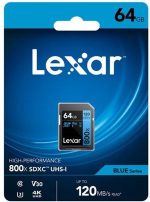 Lexar Lexar SDXC Blue Series UHS-I 800x 64GB V30